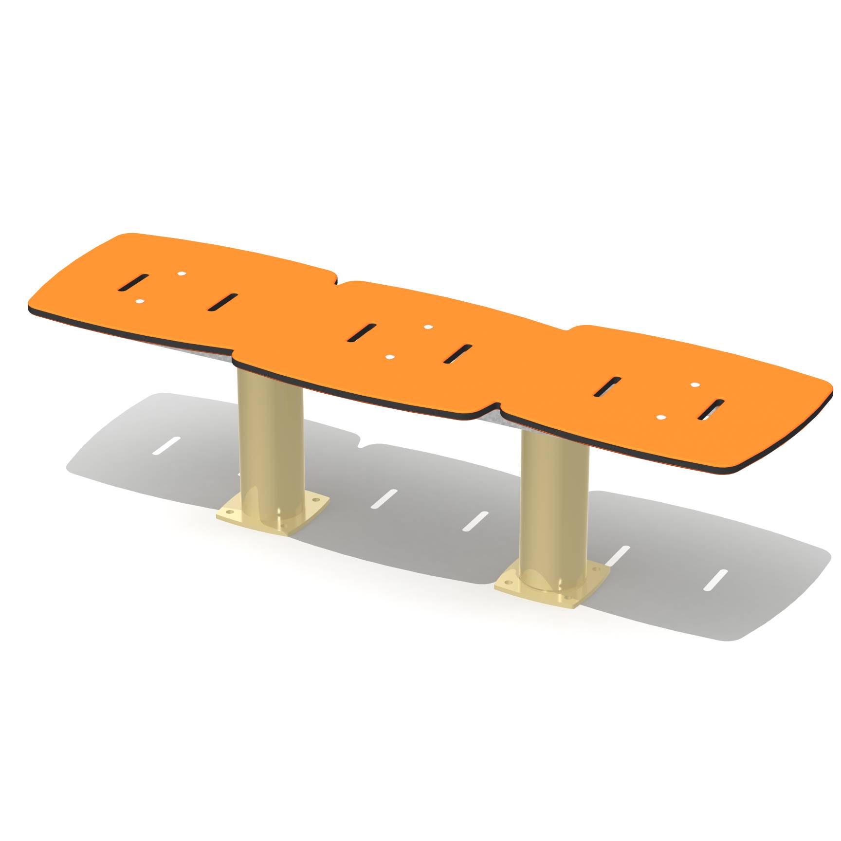 jazz-bench-3-pl-backless-2-central-legs-al-h-13007